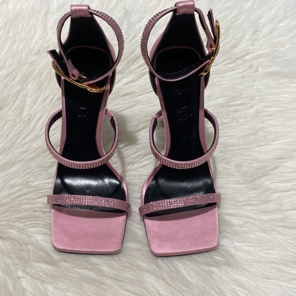 Versace Crystal Embellished ankle strap‎ sandal size 35EU - Picture 4 of 17